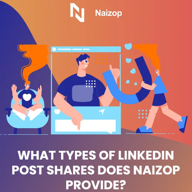 What Types of LinkedIn Post Shares Does Naizop Provide?