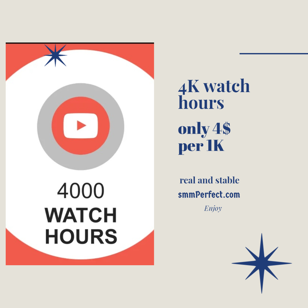 buy 4000 watch hours on youtube