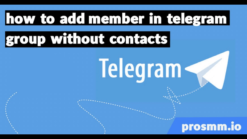 how to add member in telegram group