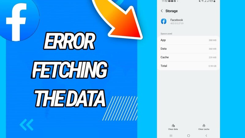 How To Fix Error Fetching Data on Facebook