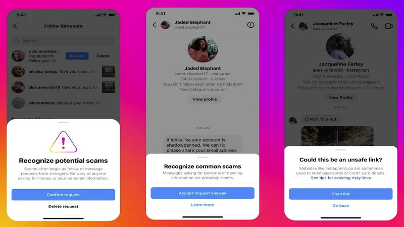 Instagram Raises Awareness of Scams with New In-Stream Alerts