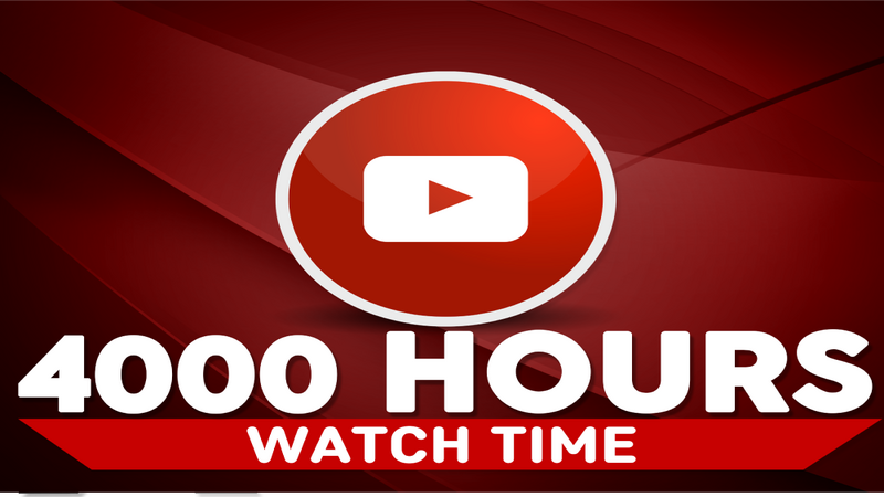 How To Get 4,000 Hours on Youtube?