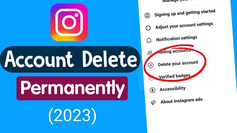 How to Delete an Instagram Account Permanently