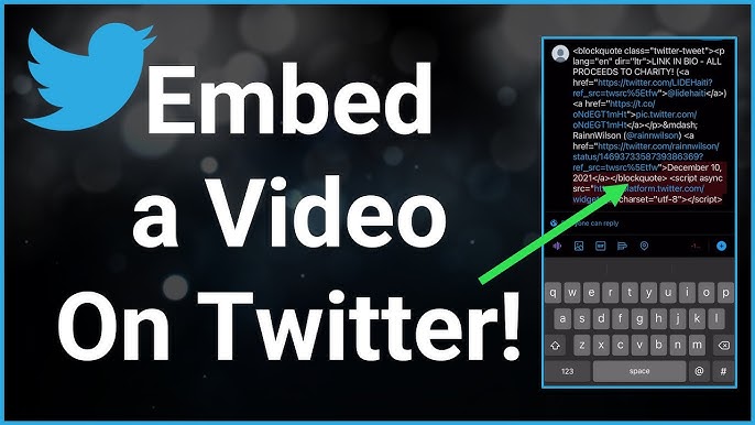 How to Embed Video in Twitter on Android