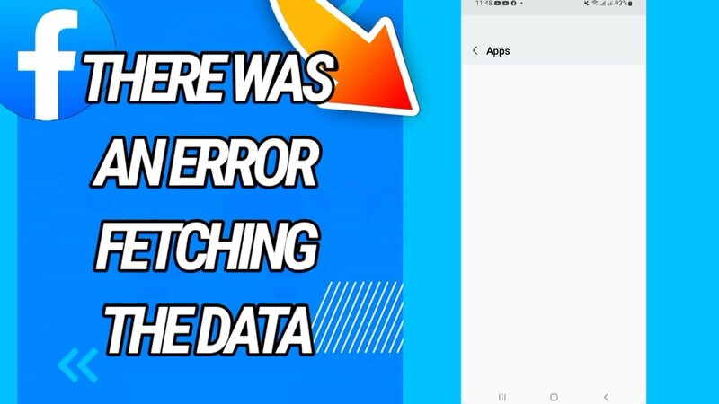 There Was An Error Fetching The Data Facebook