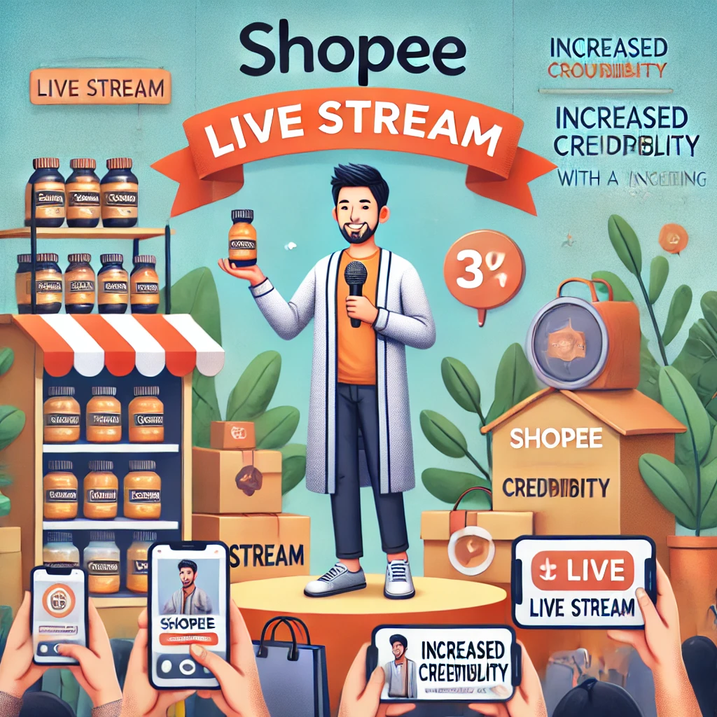 การเพิ่มความน่าเชื่อถือด้วยการปั้มคนดูในไลฟ์สด Shopee