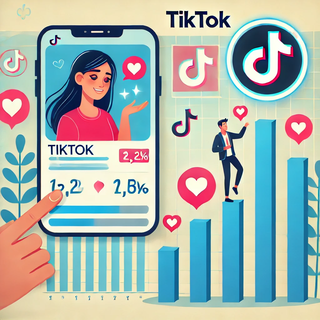 สัญลักษณ์หัวใจใน TikTok แสดงถึงการเพิ่มยอดไลค์และการมีส่วนร่วม