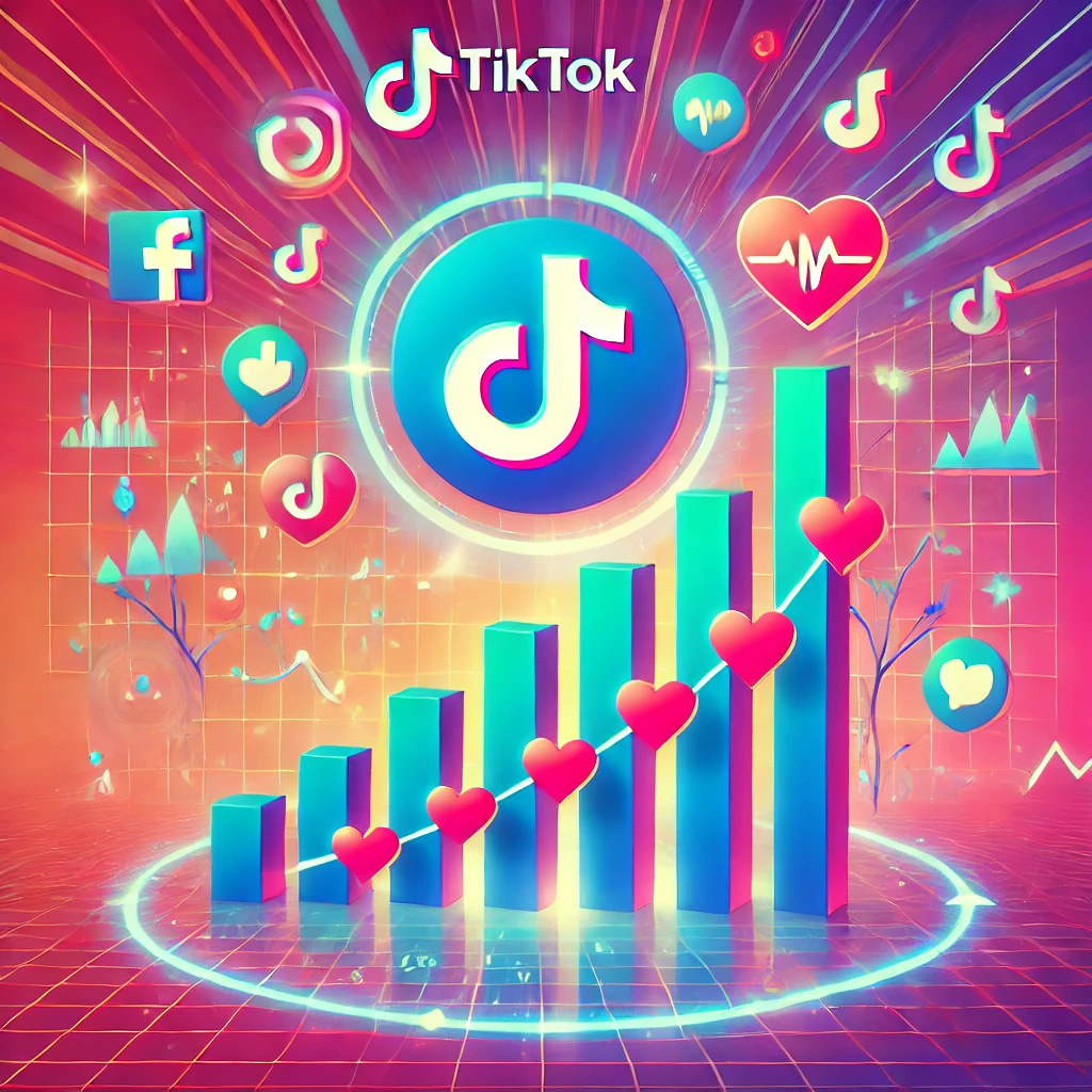 กราฟแสดงการเติบโตของยอดวิว TikTok อย่างยั่งยืน