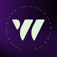 A stylized 'W' logo prominently displayed on a vibrant purple background, creating a striking visual contrast.