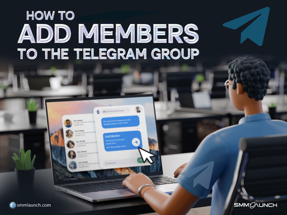 Person using a laptop to read a guide on how to add members to the Telegram group, showcasing social media management strategies.