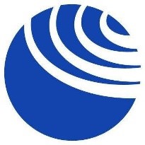 Logo of the International Business Council featuring a globe and interconnected lines symbolizing global collaboration.