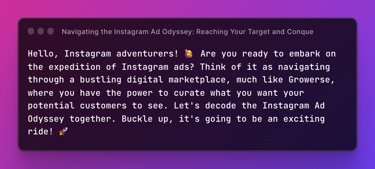 Navigating the Instagram Ad Odyssey: Reaching Your Target and Conquering Your Goals 🎯🏆