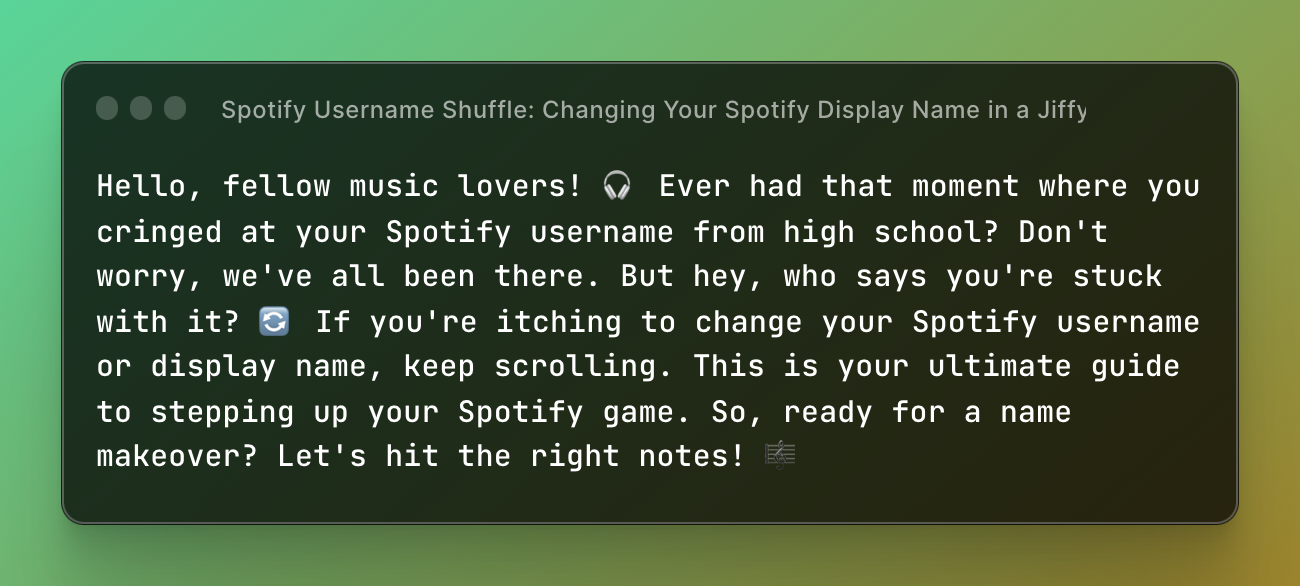 🎵 Spotify Username Shuffle: Changing Your Spotify Display Name in a Jiffy! 🔄