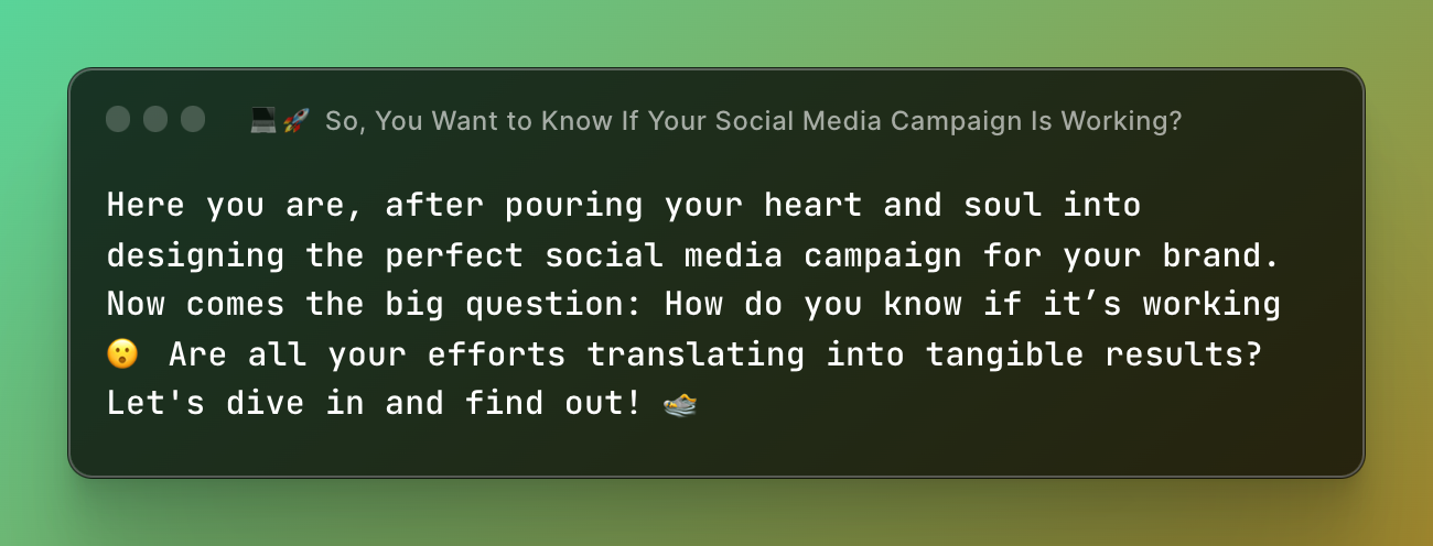 💻🚀 So, You Want to Know If Your Social Media Campaign Is Working?