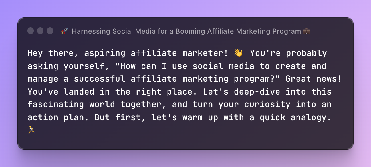 🚀 Harnessing Social Media for a Booming Affiliate Marketing Program 💼