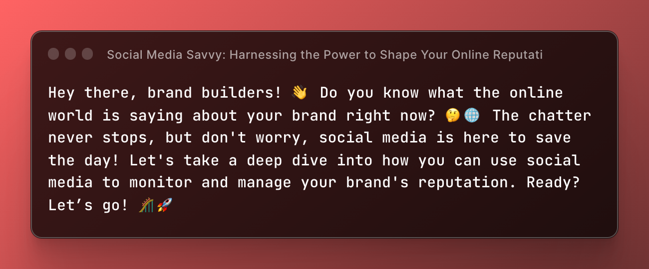 Social Media Savvy: Harnessing the Power to Shape Your Online Reputation 🚀💬