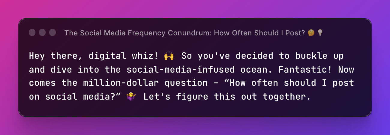 The Social Media Frequency Conundrum: How Often Should I Post? 🤔💡