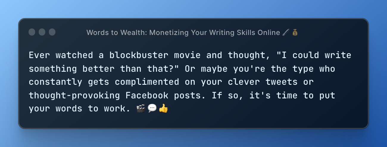 Words to Wealth: Monetizing Your Writing Skills Online 🖋️💰