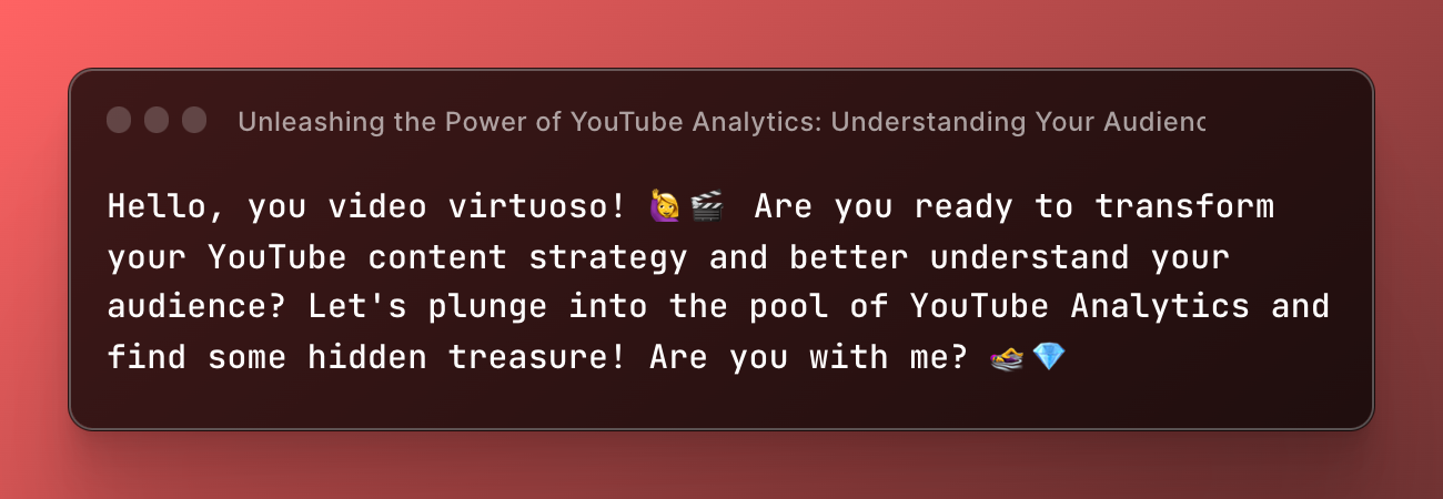 Unleashing the Power of YouTube Analytics: Understanding Your Audience And Elevating Your Content Strategy 🎥📊