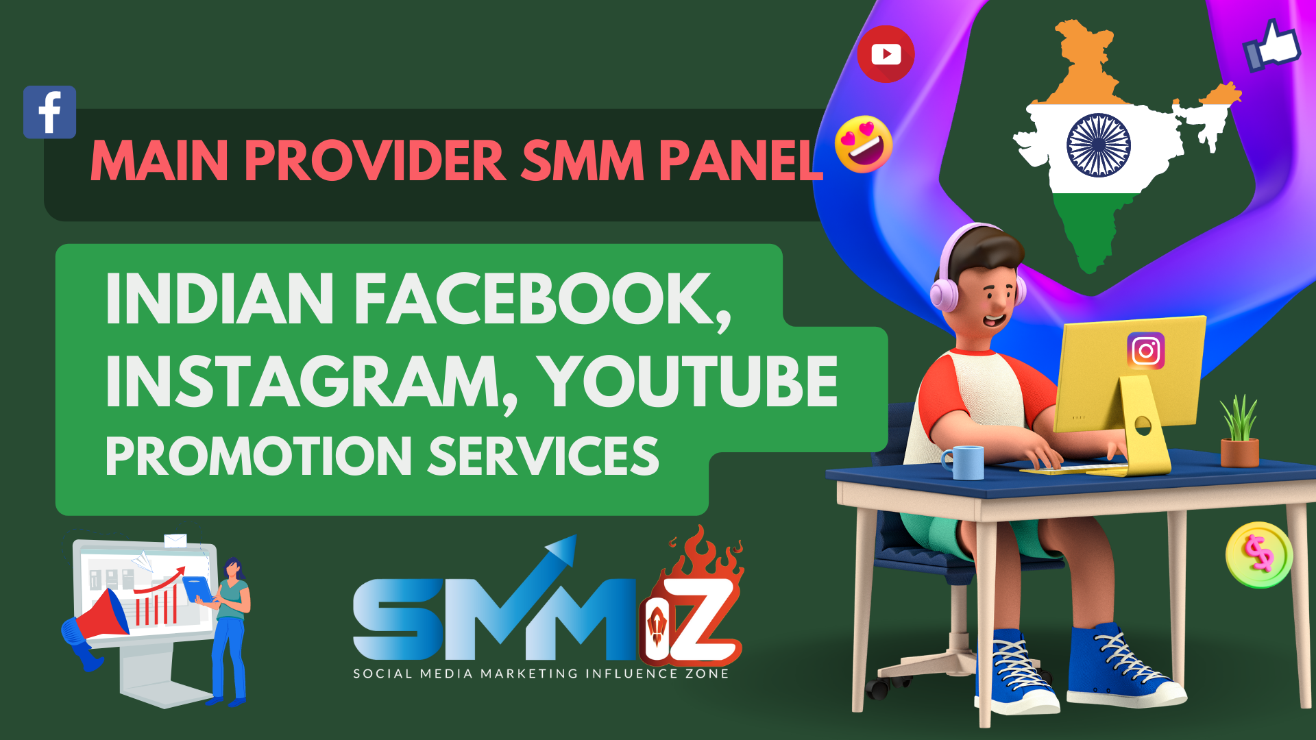 Cheapest Indian SMM Panel for Facebook Youtube Instagram