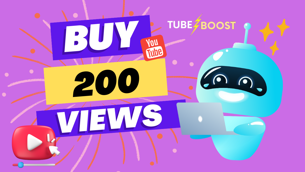 Buy 200 Youtube Views - Tube-Boost