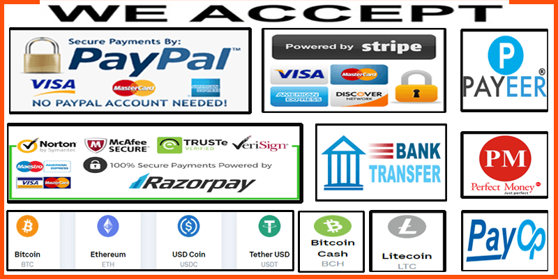 blueticky.com Payment Methods