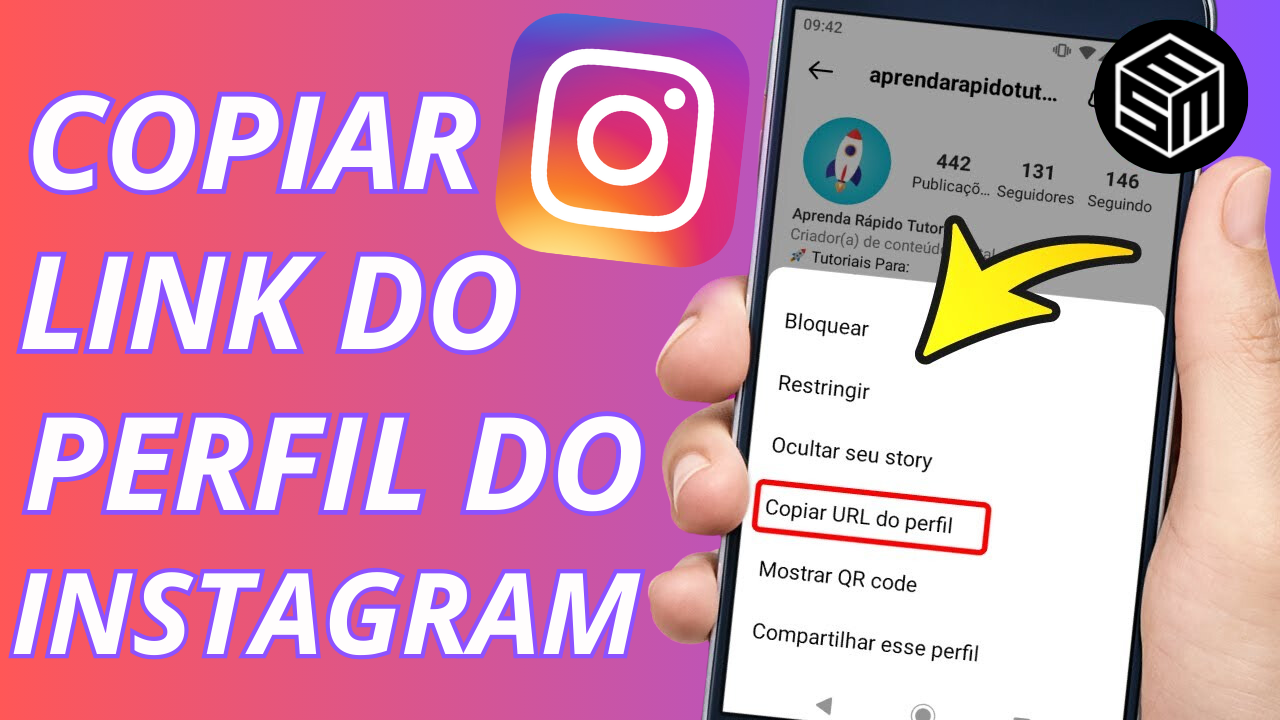 Como copiar link do perfil no instagram em 2024?