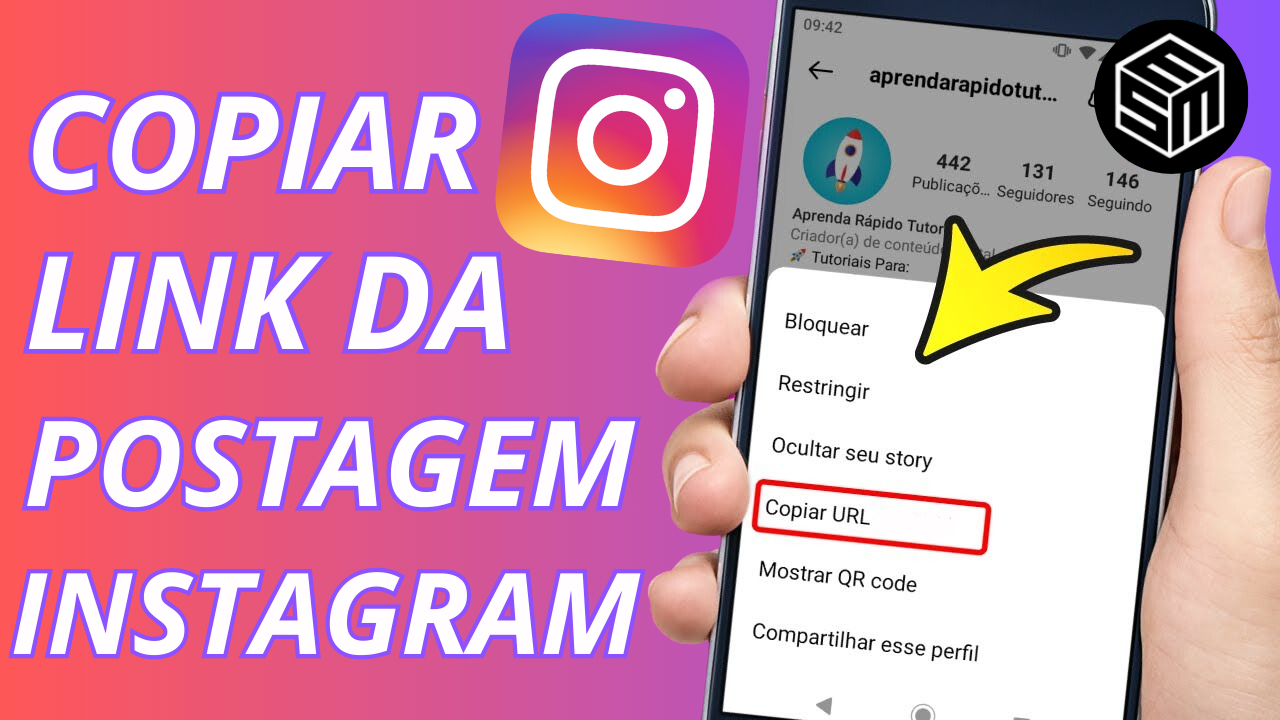 Como copiar link da postagem no instagram?